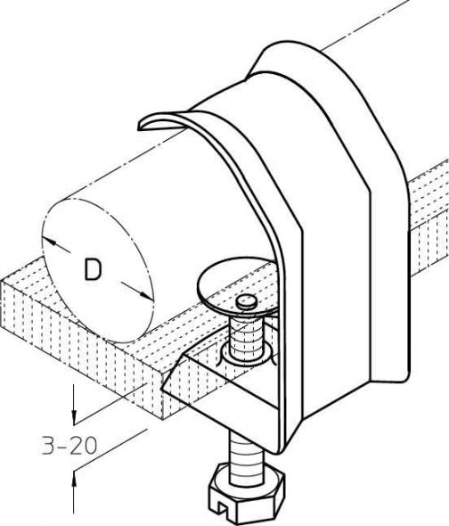 Kabel/Rohrhalter KH 32 Kabel/Rohrhalter KH 32