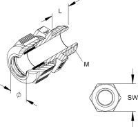 IPON-Kabelverschraubung 1234ML6301