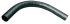 Stahlrohr-Steckbogen SBS-E 63 sw lack.
