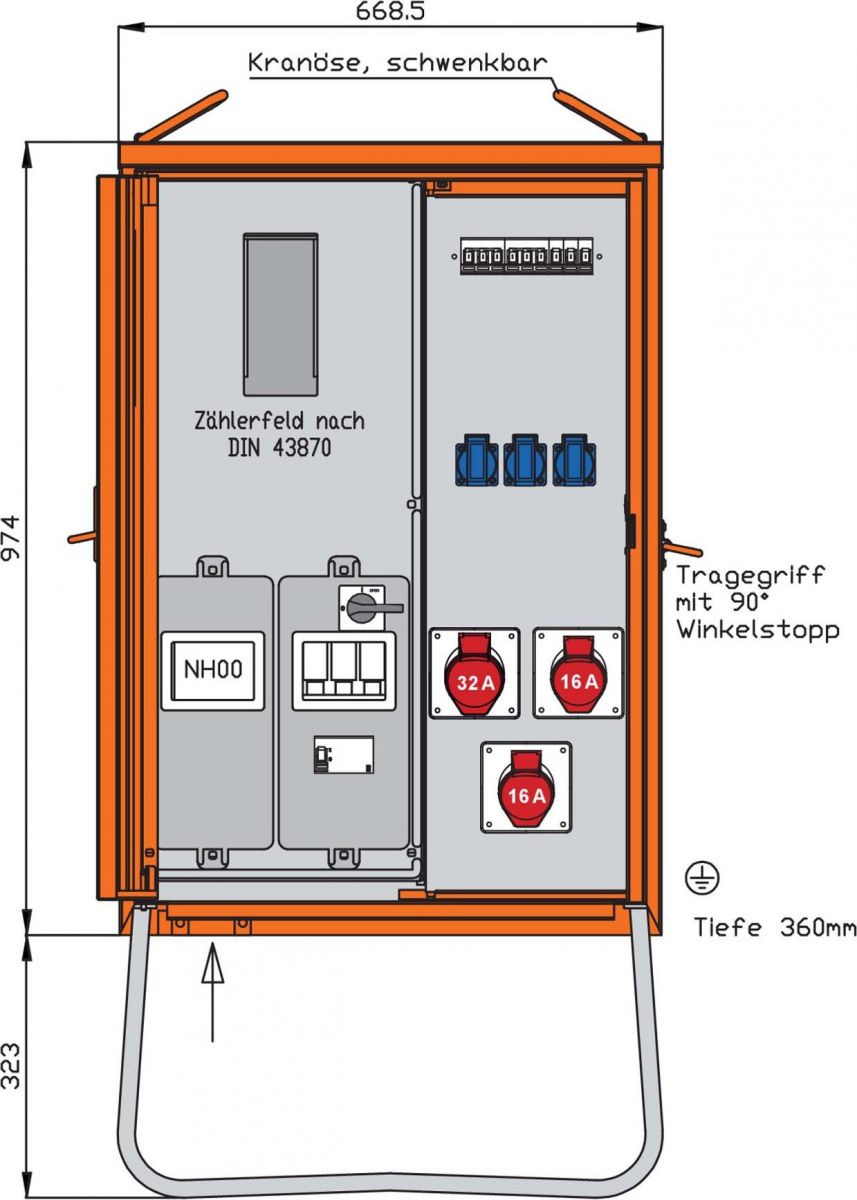 Anschlussverteilerschrank WAV0100R1