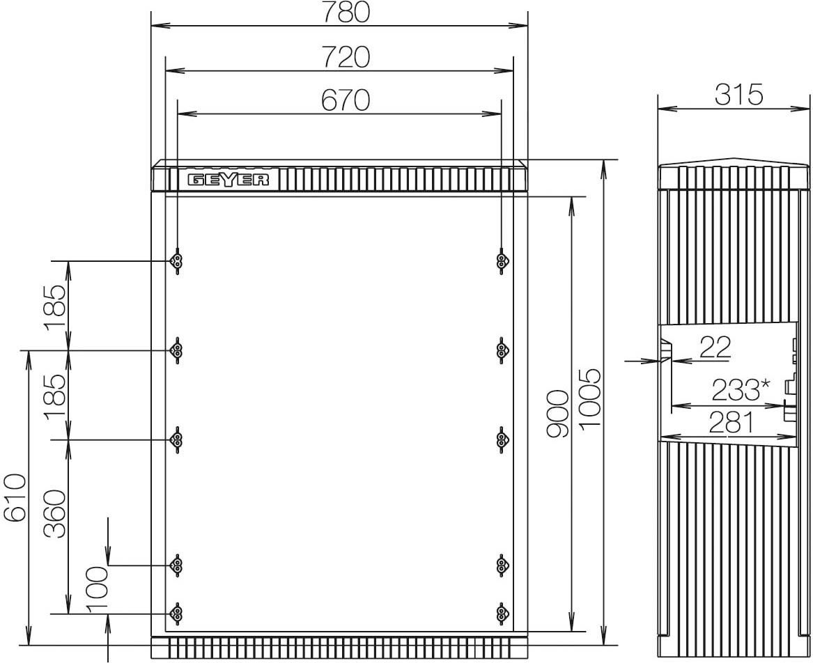 Kabelverteilerschrank SL101 Kabelverteilerschrank SL101
