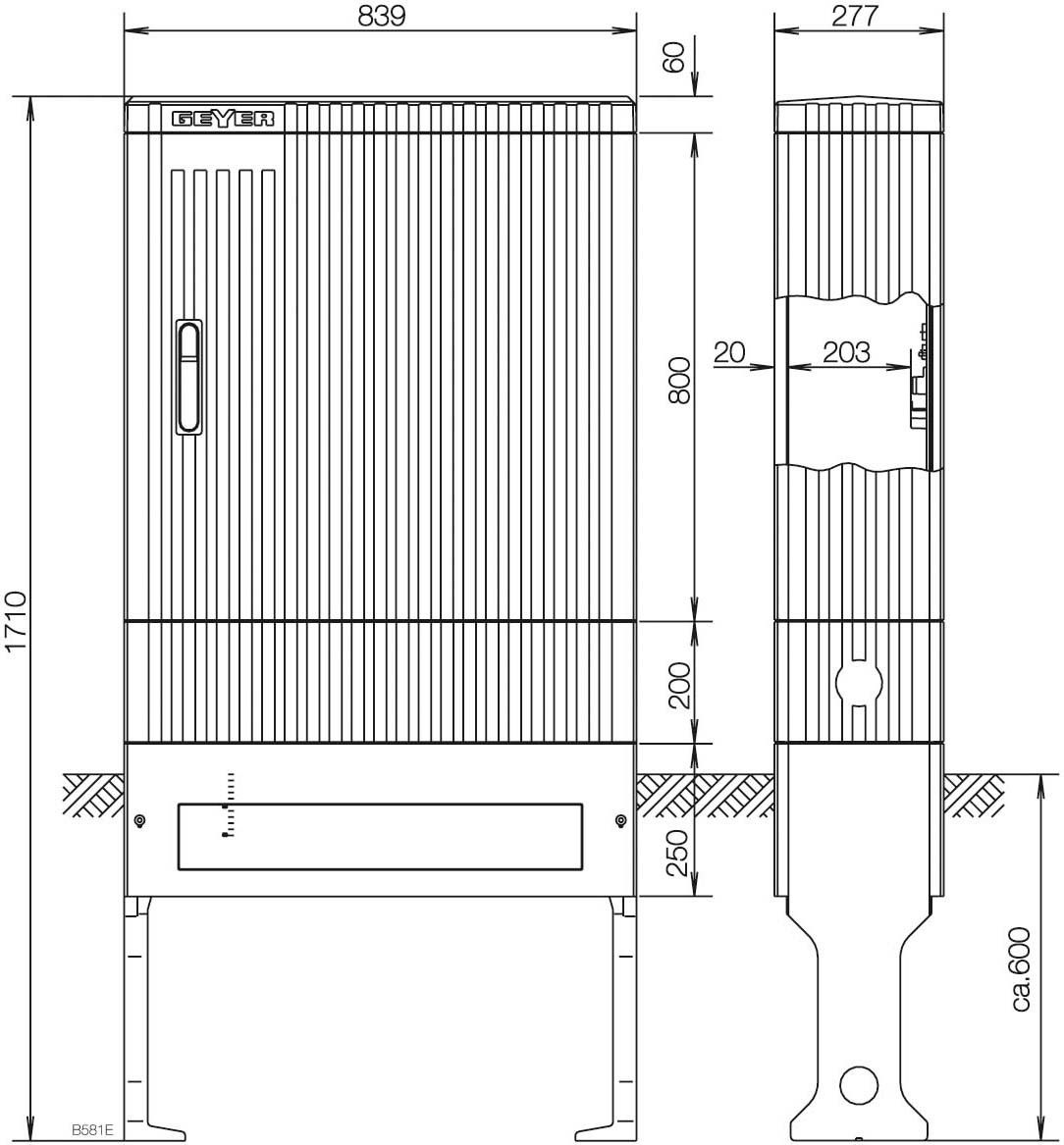 Säule BH5 7 Einbaueinh. SK177A Säule BH5 7 Einbaueinh. SK177A