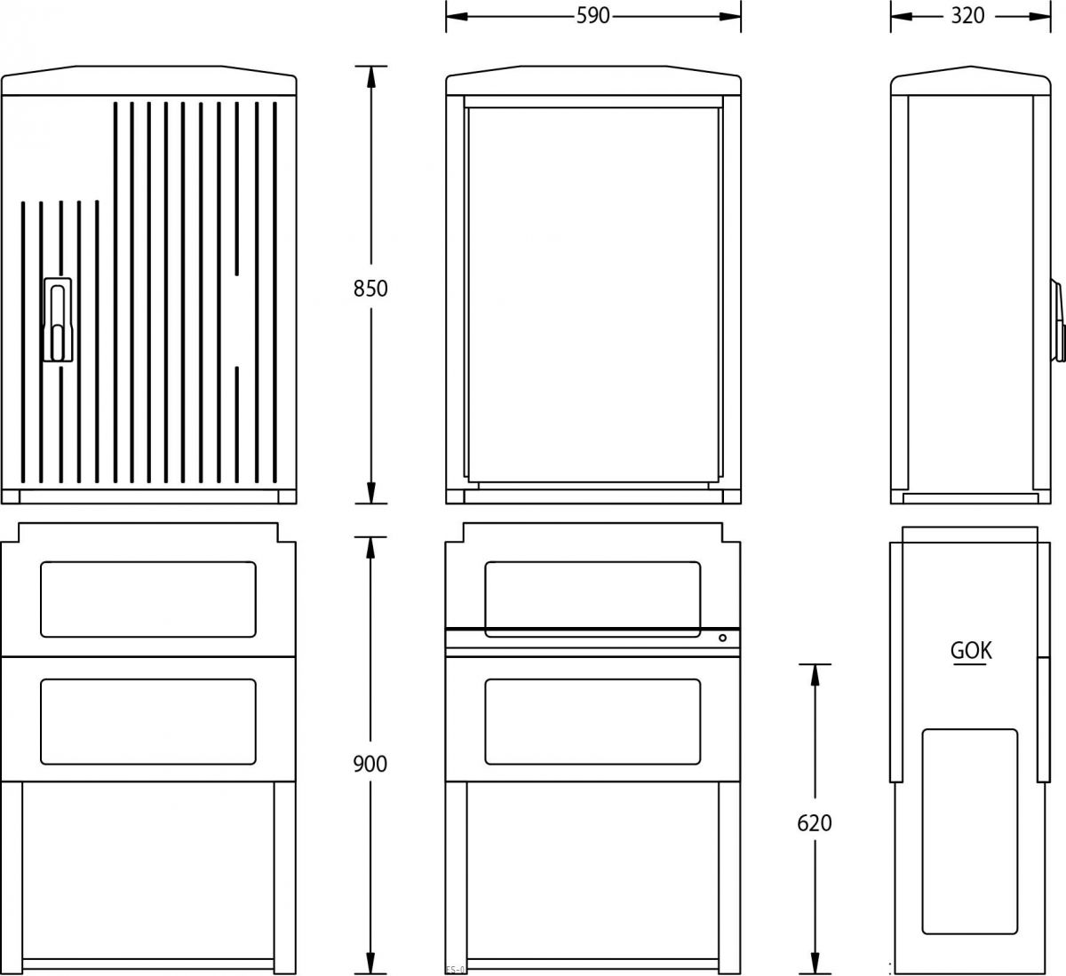 Normschrank IP44 A070-850