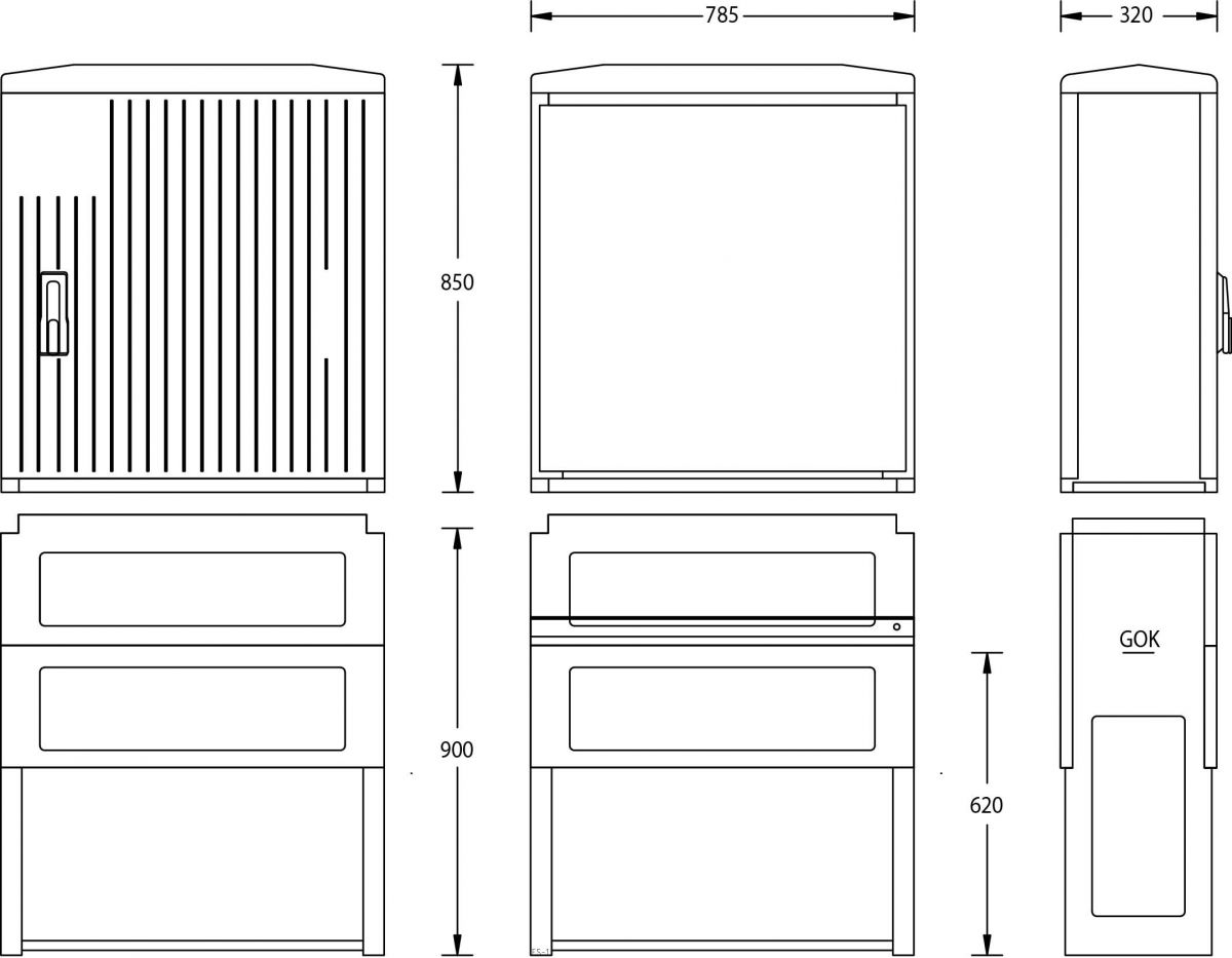 Normschrank IP44 A100-850