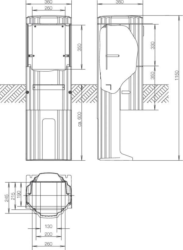 Verteilersäule ZAL115P Verteilersäule ZAL115P