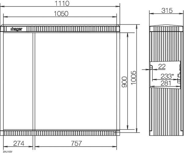 Kabelverteilerschrank ZAL102V