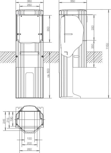 Verteilersäule ZAL115P