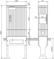 Säule BH4 4 Einbaueinh. SK155A