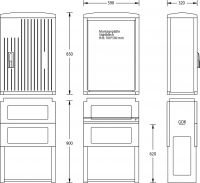 Normschrank IP44 A070-M-850