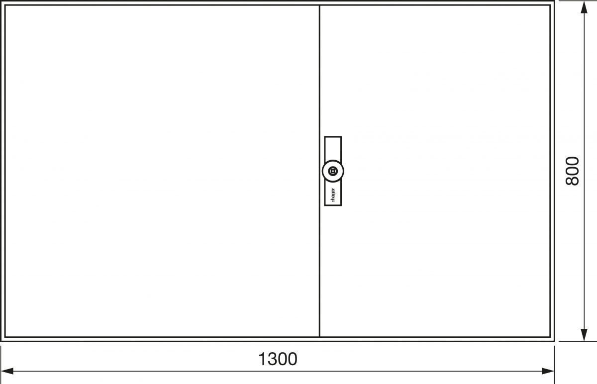 Zählerschrank universZ ZB15W 800x1300x205 IP54