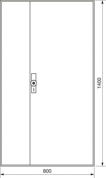 Zählerschrank universZ ZB53W 1400x800x205 IP54