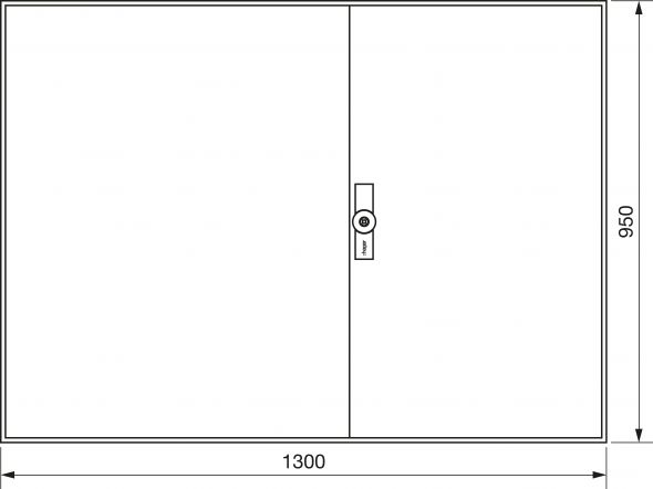 Zählerschrank universZ ZB25W 950x1300x205 IP54 Zählerschrank universZ ZB25W 950x1300x205 IP54