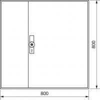 Zählerschrank universZ ZB13W 800x800x205 IP54