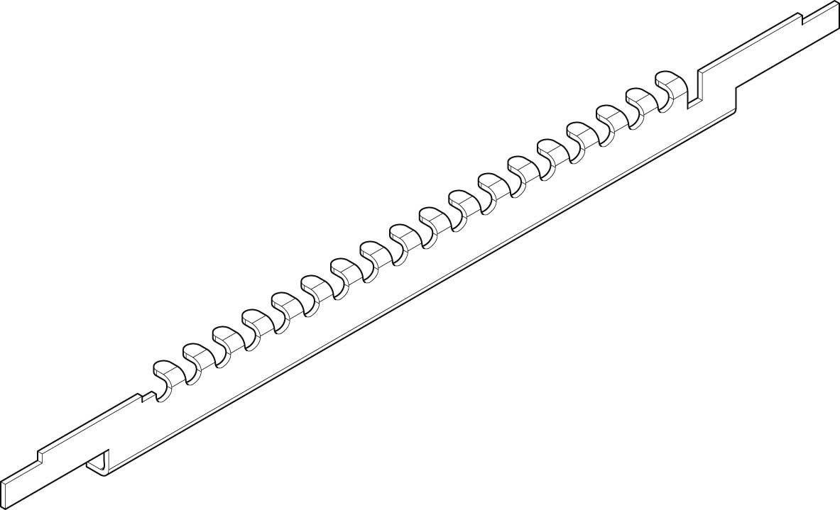 Kabelabfangschiene GKA10N Kabelabfangschiene GKA10N