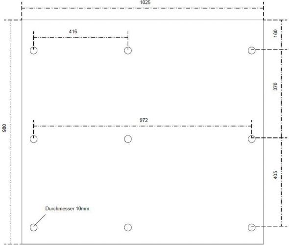 Montageplatte 2M1100