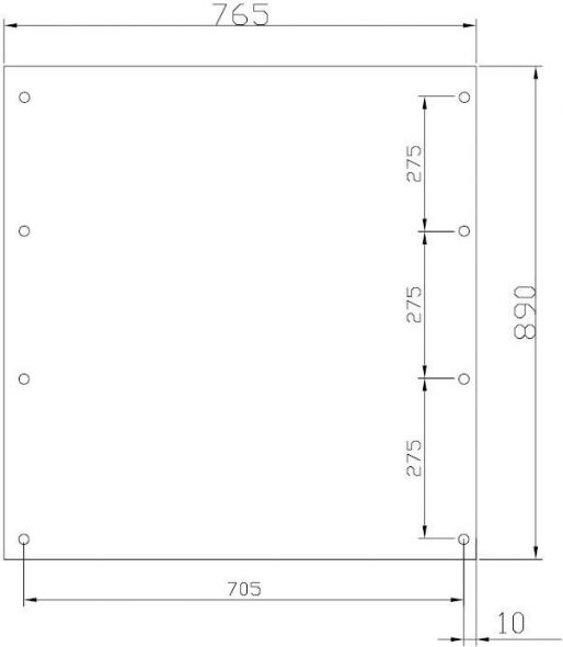 2/3-Montageplatte 2M2-3-1000 2/3-Montageplatte 2M2-3-1000