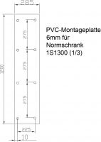 1/3-Montageplatte 1M1-3-1300