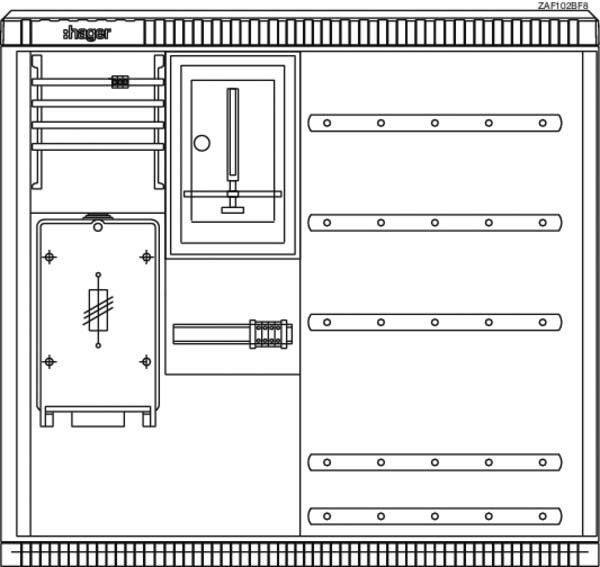 Festplatzverteilerschrank ZAF102BF8 Festplatzverteilerschrank ZAF102BF8