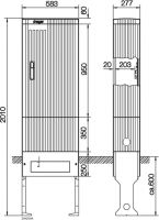 Kabelverteilersäule ZAK205A Baureihe 205