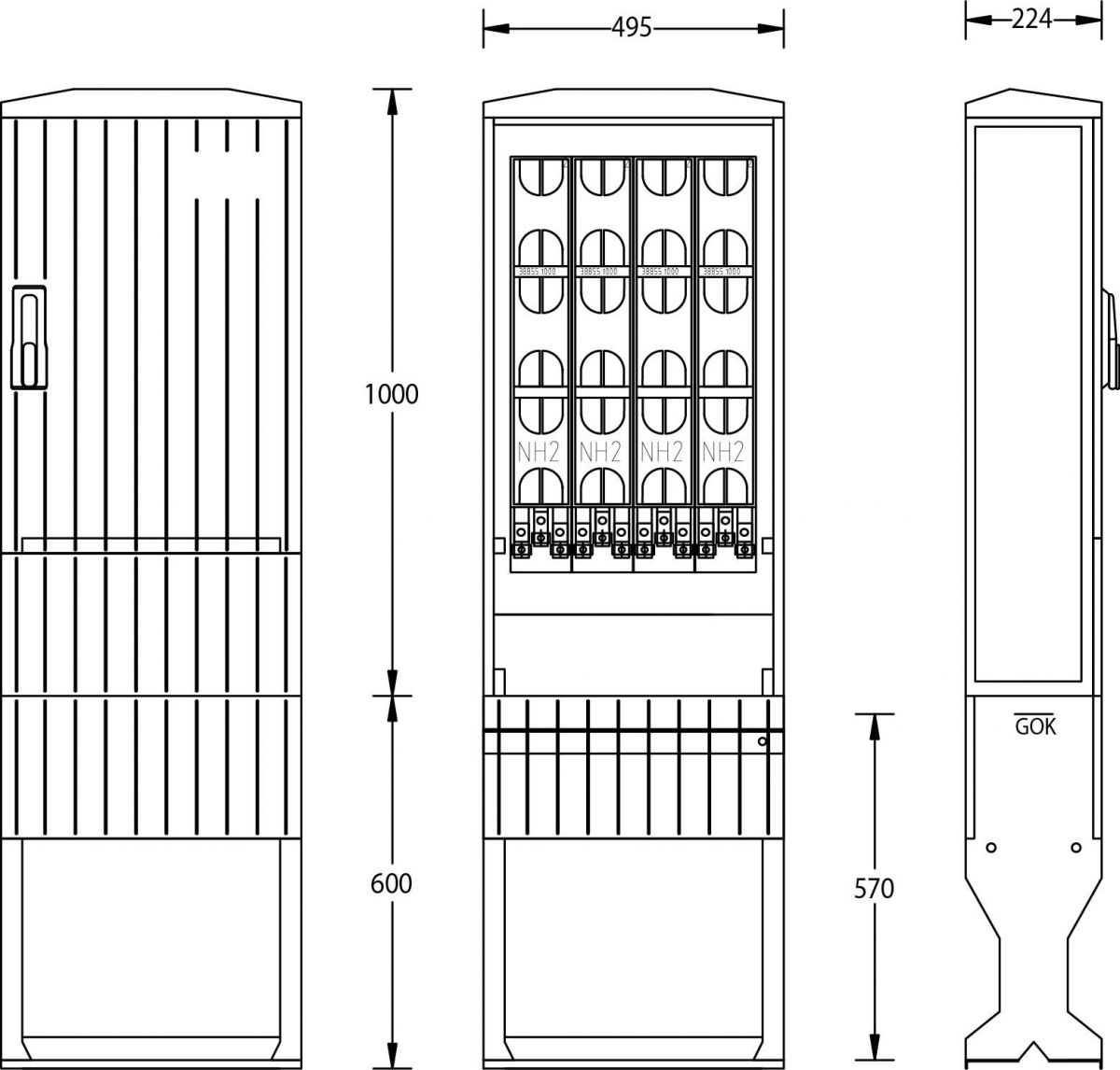 Kabelverteilerschrank B040 FL