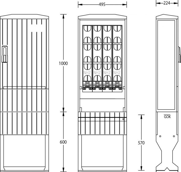 Kabelverteilerschrank B040 FL