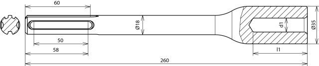 Hammereinsatz HE TE 20 SDS #620030