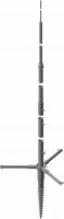 Tele-Blitzschutzmast TBM 9M SCFU STTZN AL