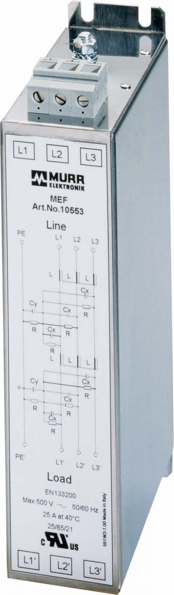 Netzentstörfilter MEF 3/2 12 A T Netzentstörfilter MEF 3/2 12 A T