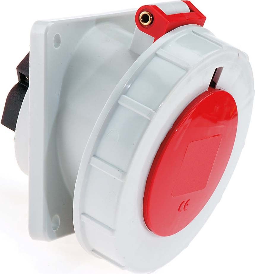 Anbausteckdose geneigt 16A 12502