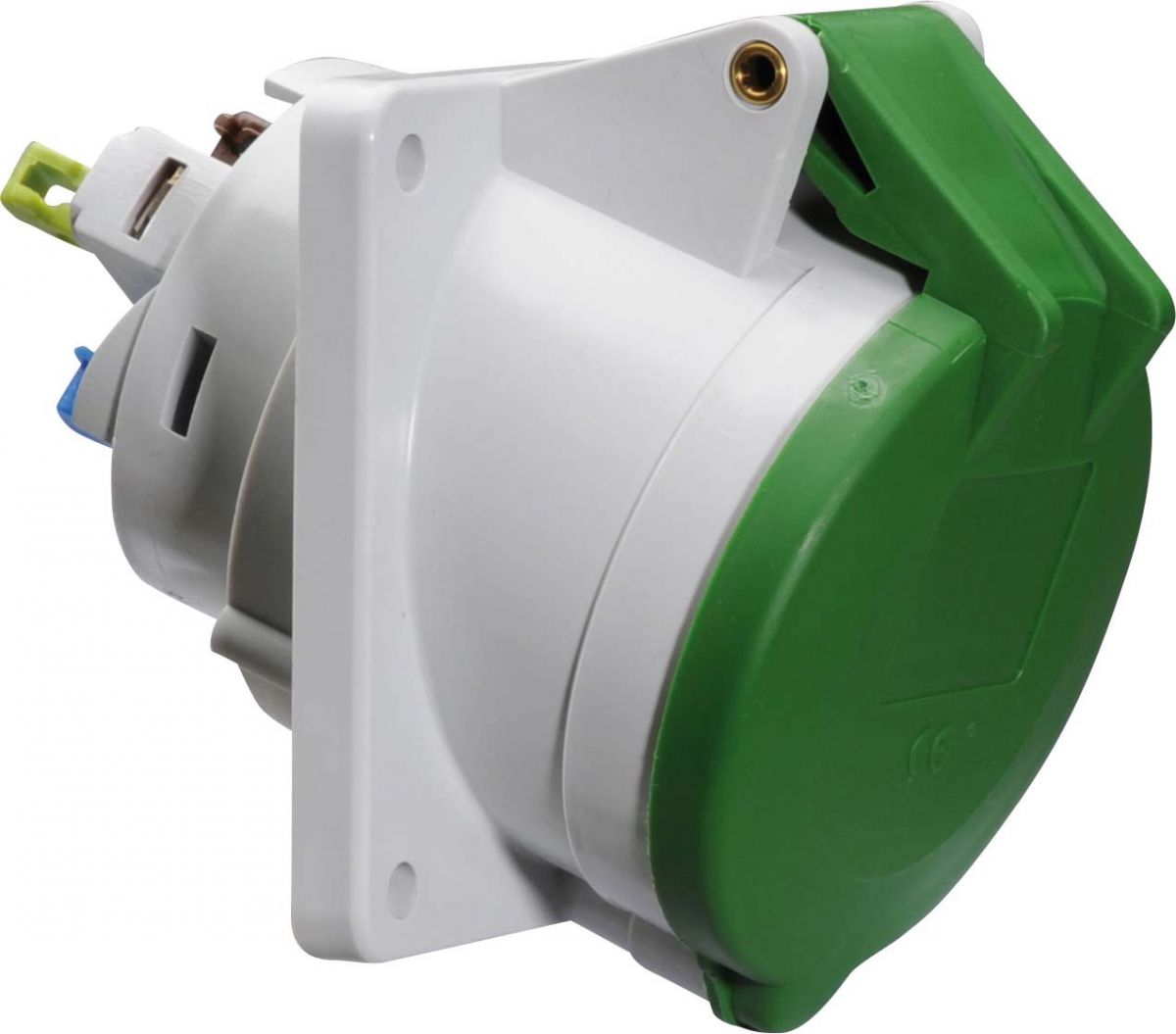 Anbausteckdose geneigt 16A 12759