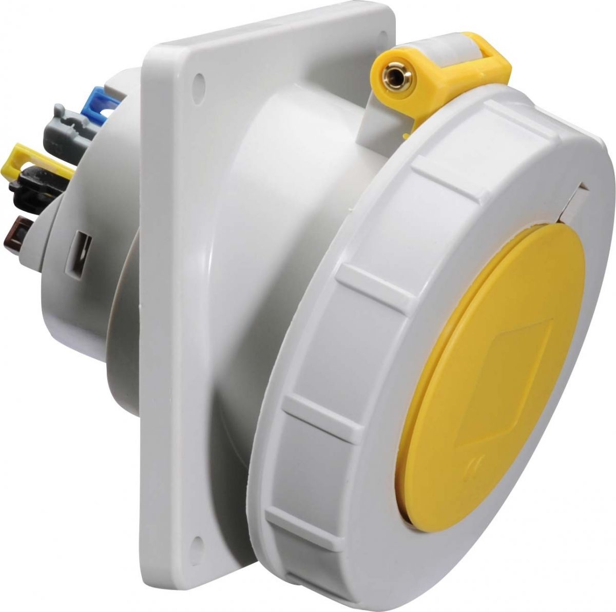 Anbausteckdose geneigt 32A 12852