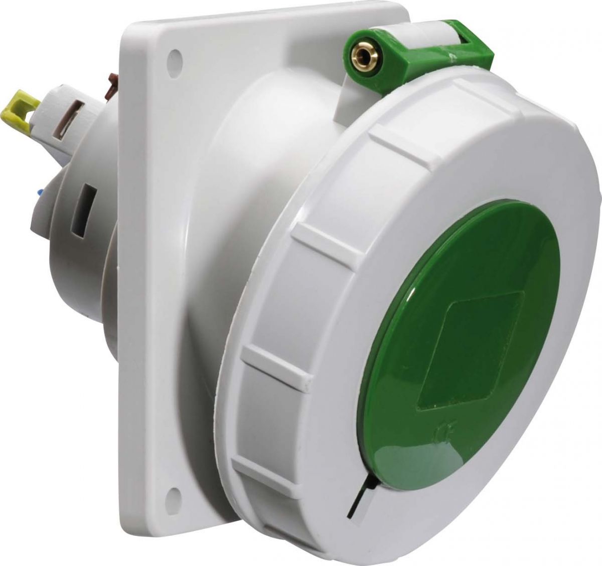 Anbausteckdose geneigt 32A 12856