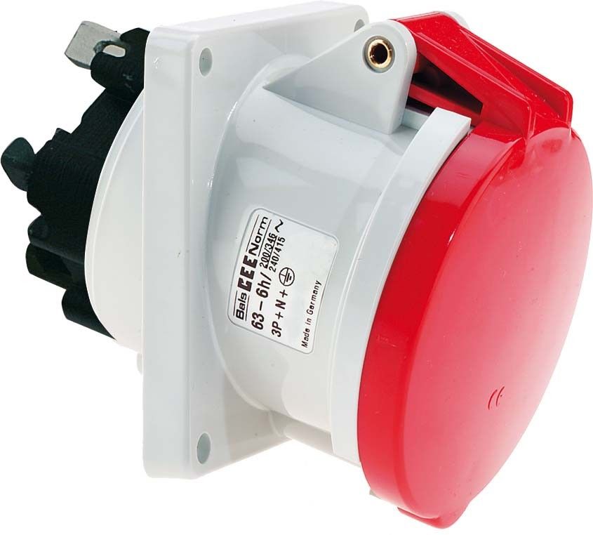 Anbausteckdose geneigt 63A 120306