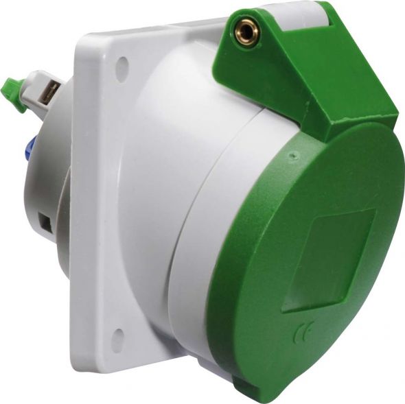 Anbausteckdose geneigt 16A 12746