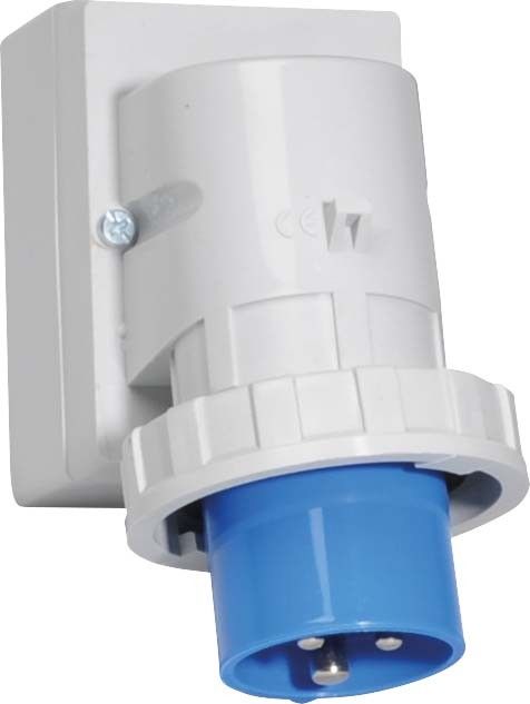 Wand-Gerätestecker 32A 3p 24020