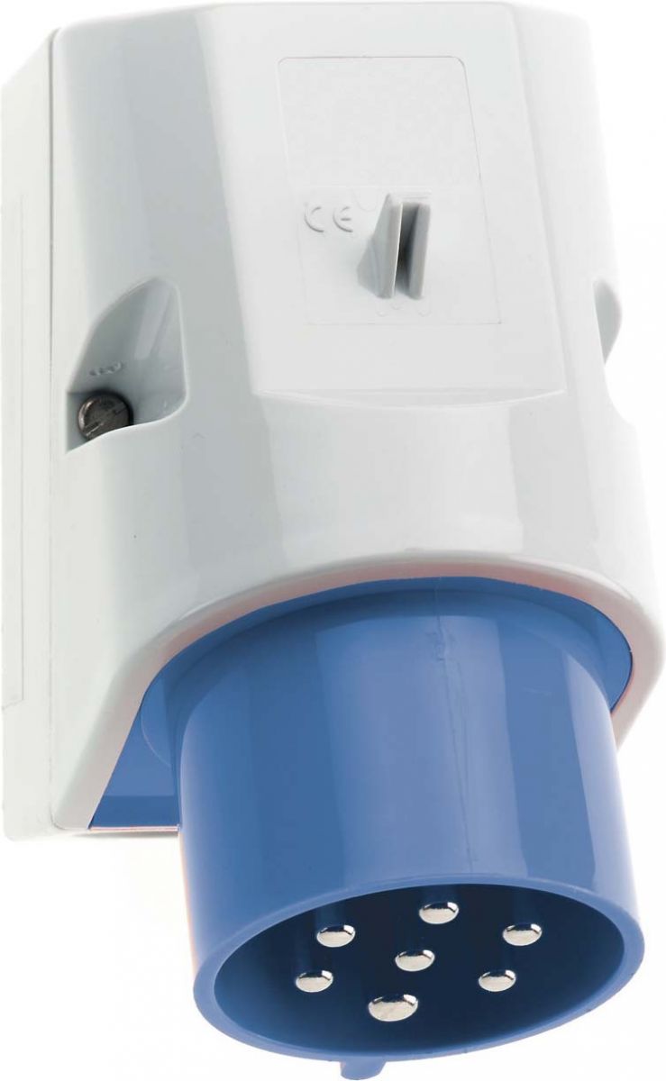 Wand-Gerätestecker 16A 7p 24193