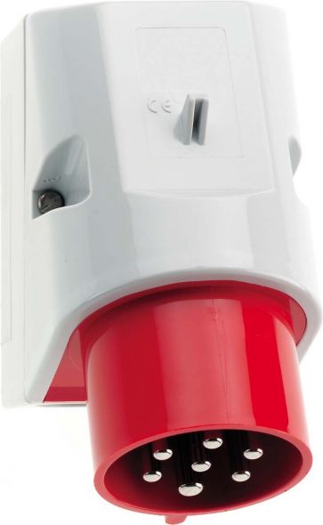 Wand-Gerätestecker 32A 7p 24196