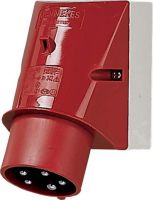 Wandgerätestecker 21369 5p 32A 400V rot