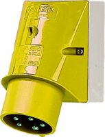 Wandgerätestecker 352 5p 32A 110V gelb