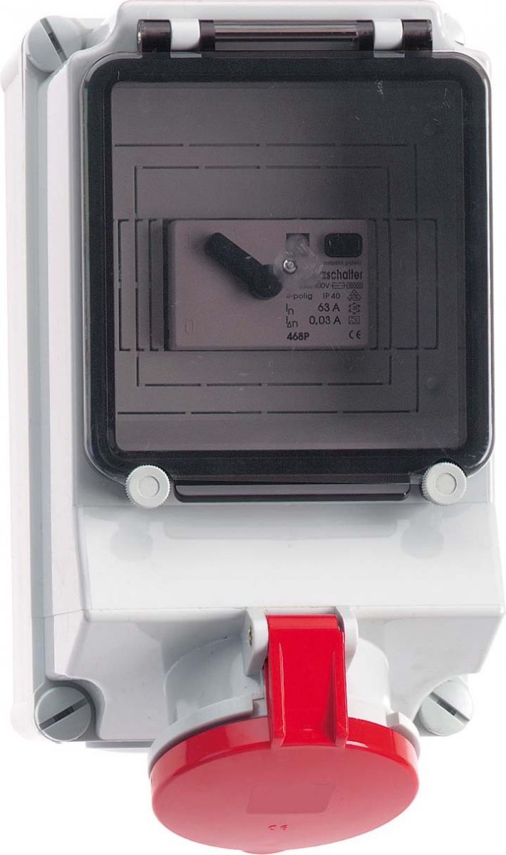 Wandsteckdose abgesichert 15147