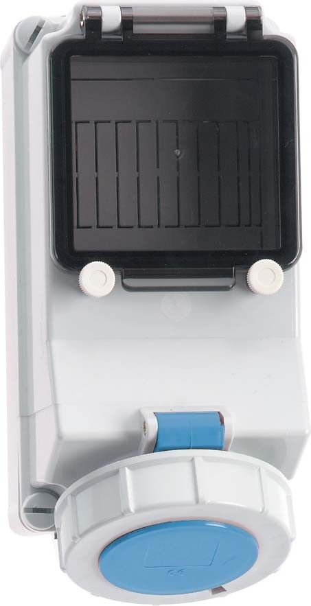 Wandsteckdose abgesichert 15352