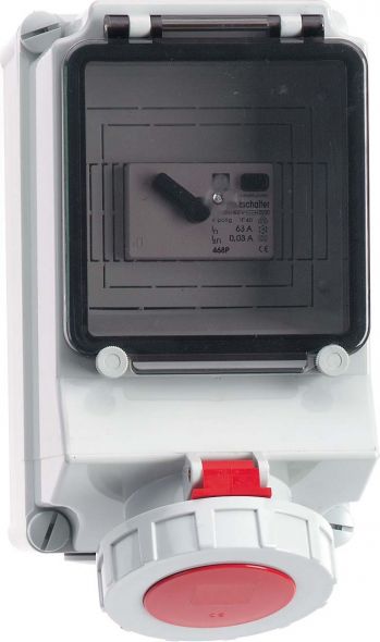 Wandsteckdose abgesichert 15080