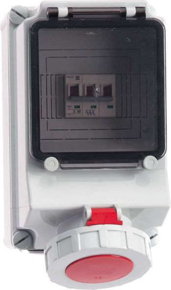 Wandsteckdose abgesichert 15145