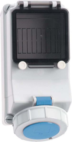 Wandsteckdose abgesichert 15352