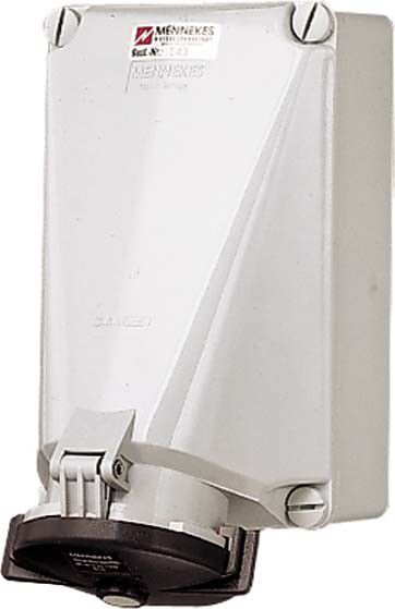 Steckdose 140 4p 125A 500V schwarz Steckdose 140 4p 125A 500V schwarz