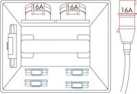 Tragbarer Verteiler Vollgu 52638