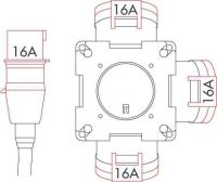 Kreuzverteiler IP44 54569