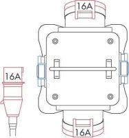 Tragbarer Verteiler Vollgu 57148