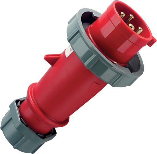CEE Stecker AM-TOP 282 4p 16A 400V rot CEE Stecker AM-TOP 282 4p 16A 400V rot