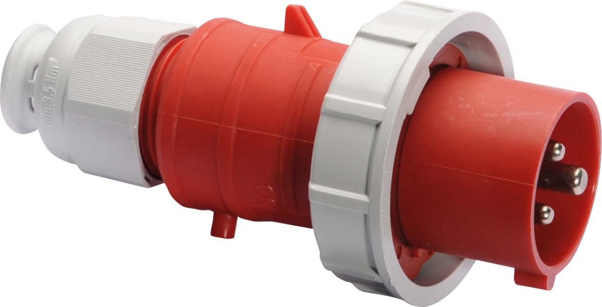 Stecker 32A 3p 400V 9h IP6 21409